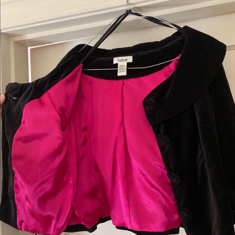 Black Cotton Velvet Jacket